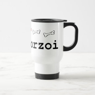 Borzoi Lovers Gifts Travel Mug