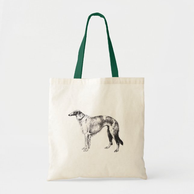 Borzoi Martynow Etching Tote (Front)