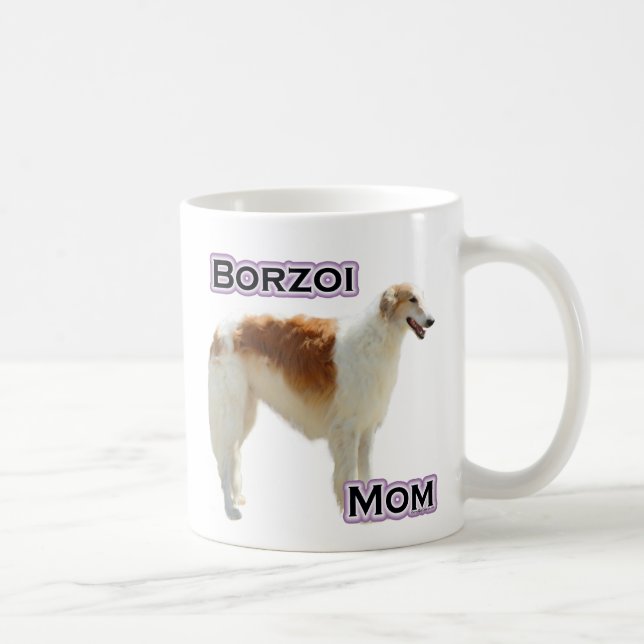 Borzoi Mum 4 Coffee Mug (Right)