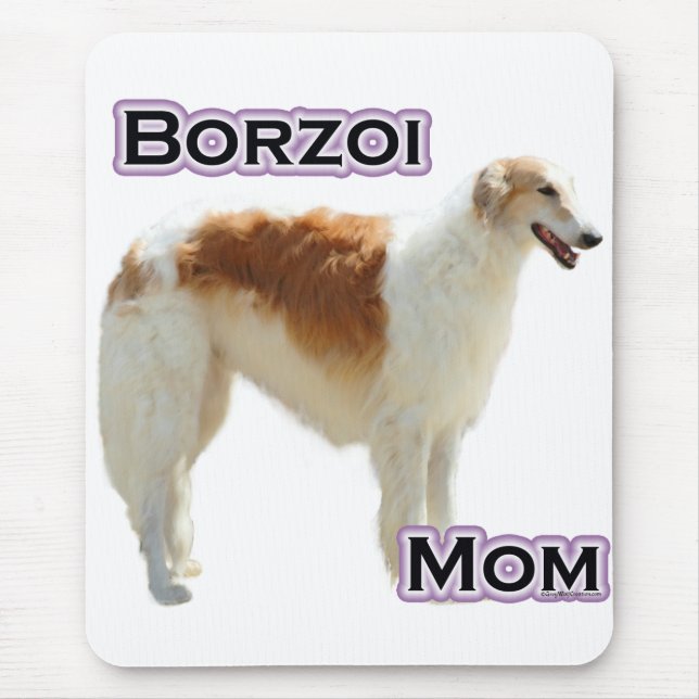 Borzoi Mum 4 Mouse Mat (Front)