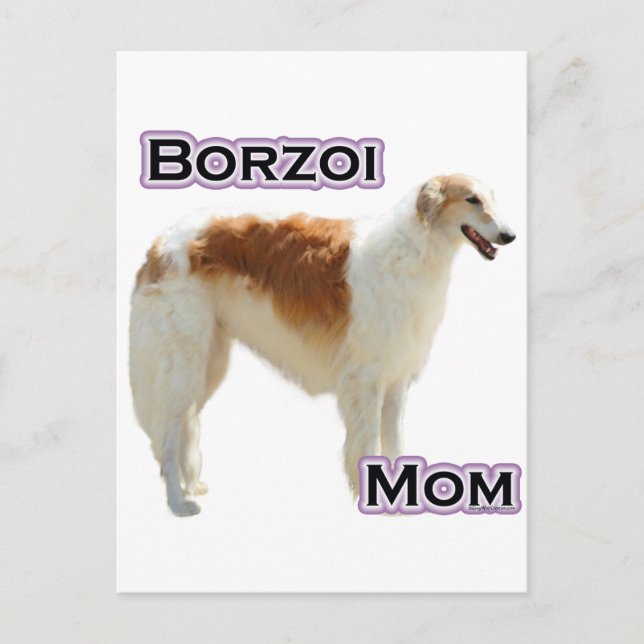 Borzoi Mum 4 Postcard (Front)