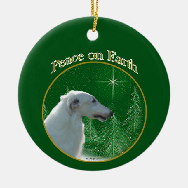 Borzoi Ornament (Front)