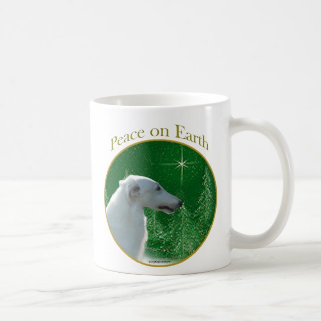 Borzoi Peace Coffee Mug (Right)