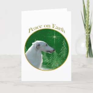 Borzoi Peace Holiday Card