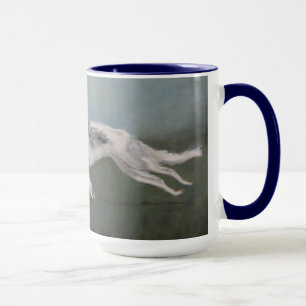 Borzoi Russian Wolfhound Dog Art 15 oz Mug