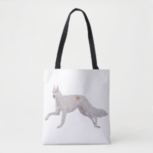 Borzoi Russian Wolfhound Dog Art Tote Bag