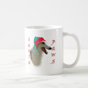 Borzoi Santa Paws Coffee Mug