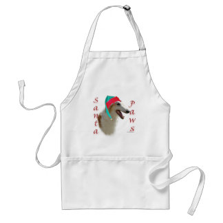 Borzoi Santa Paws Standard Apron