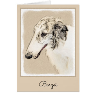Borzoi (Silver Brindle) Painting Original Dog Art