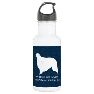 Borzoi Thinking of You Design 532 Ml Water Bottle