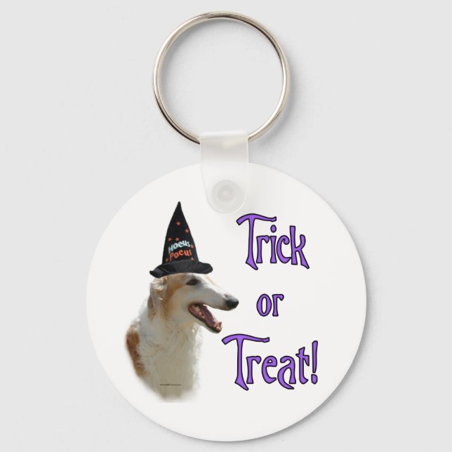 Borzoi Trick Key Ring (Front)