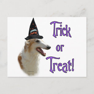 Borzoi Trick Postcard