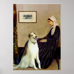 Borzoi - Whistlers Mother Poster