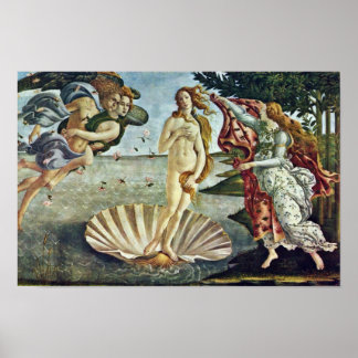 Bosanski: Roä'Enje Venere., By Sandro Botticelli Poster