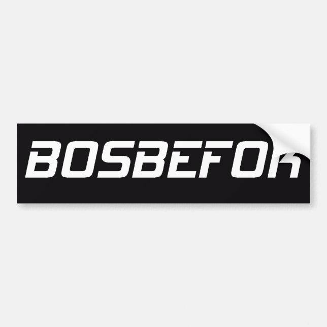 BOSBEFOK BUMPER STICKER (Front)