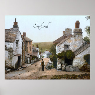 Boscastle in the 19th century poster