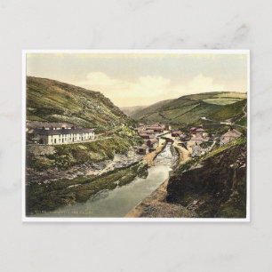 Boscastle, the valley, Cornwall, England vintage P Postcard