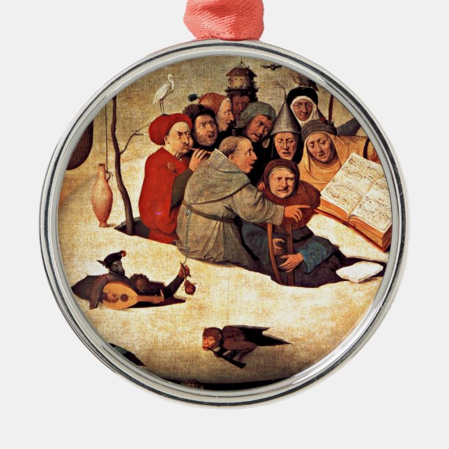 Bosch: The Concert in the Egg Metal Tree Decoration (Front)