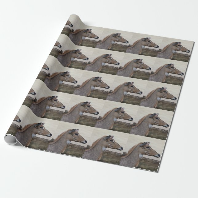 Boselaphus tragocamelus wrapping paper (Unrolled)