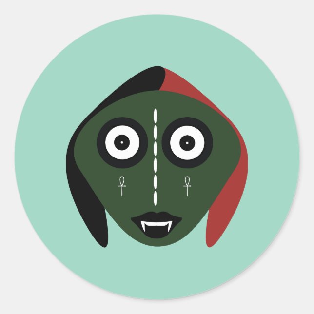 Bosigo Green Sticker (Round) (Front)