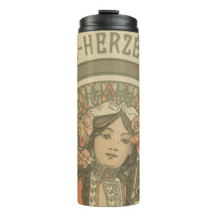Bosnia and Herzegovina by Alphonse Mucha (1900) Thermal Tumbler