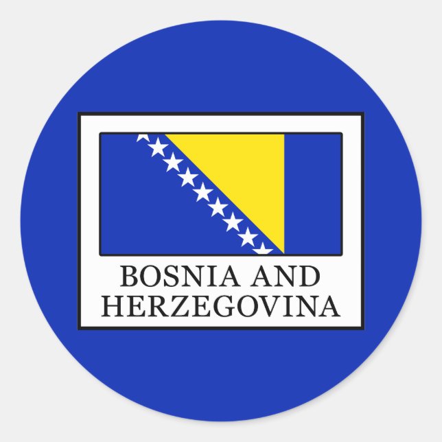 Bosnia and Herzegovina Classic Round Sticker (Front)