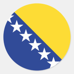 bosnia and herzegovina classic round sticker