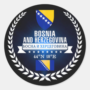 Bosnia and Herzegovina Classic Round Sticker