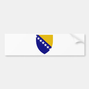 Bosnia and Herzegovina Coat of Arms Bumper Sticker