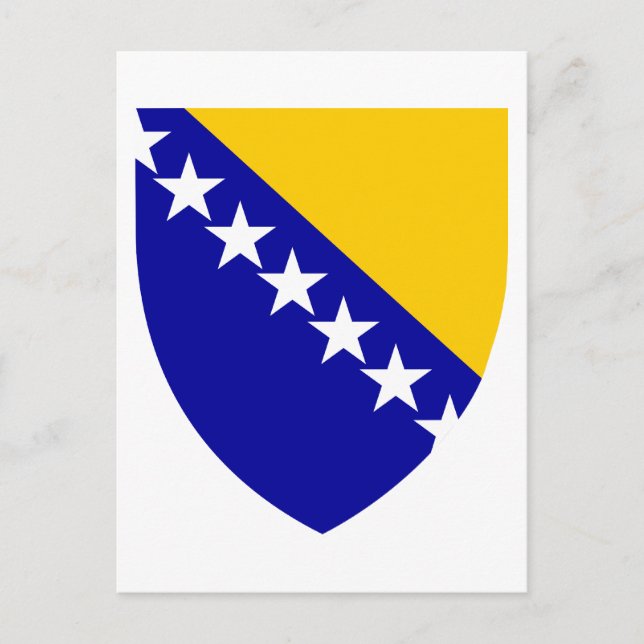 Bosnia and Herzegovina Coat of Arms Postcard (Front)