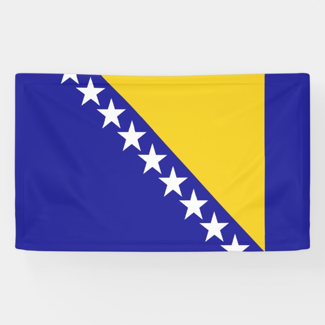 Bosnia and Herzegovina flag Banner (Horizontal)