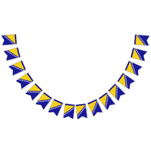 Bosnia and Herzegovina flag bunting banner