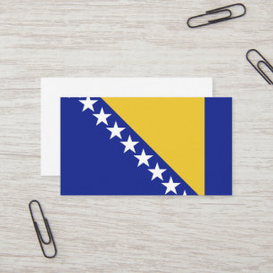 Bosnia and Herzegovina flag Business Card