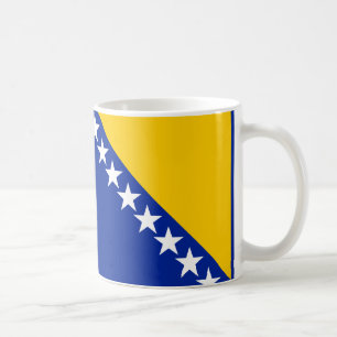 Bosnia and Herzegovina Flag Ceramic Coffee Mug