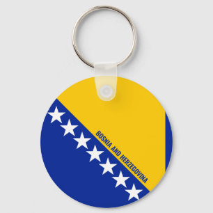 Bosnia and Herzegovina Flag Charming Patriotic Key Ring