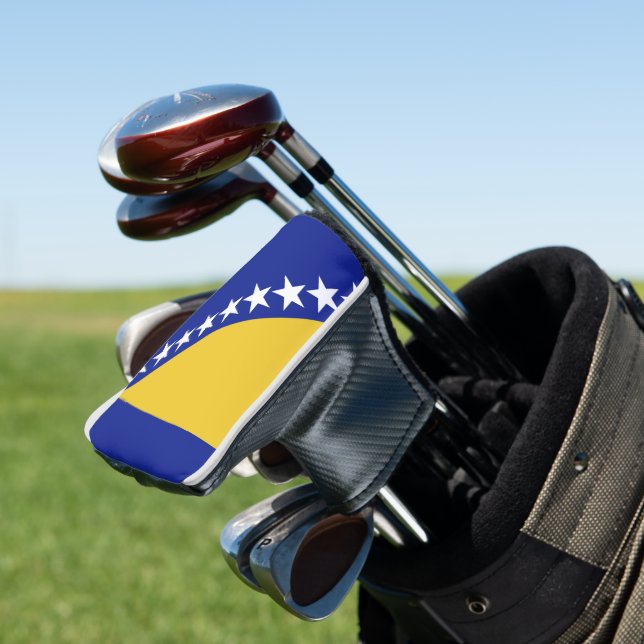 Bosnia and Herzegovina flag Golf Head Cover (In Situ)