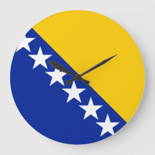 Bosnia and Herzegovina Flag Large Clock