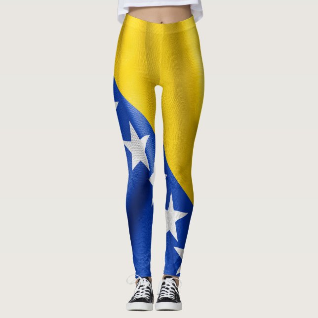 Bosnia and Herzegovina Flag Leggings (Front)