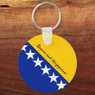 Bosnia and Herzegovina flag, patriots / sports Key Ring