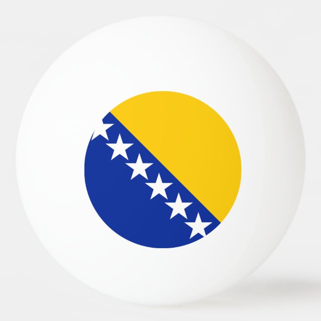 Bosnia and Herzegovina Flag Ping Pong Ball (Front)