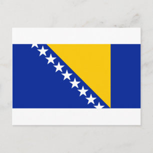 Bosnia and Herzegovina Flag Postcard