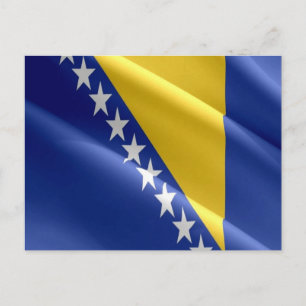 Bosnia and Herzegovina - Flag - Postcard