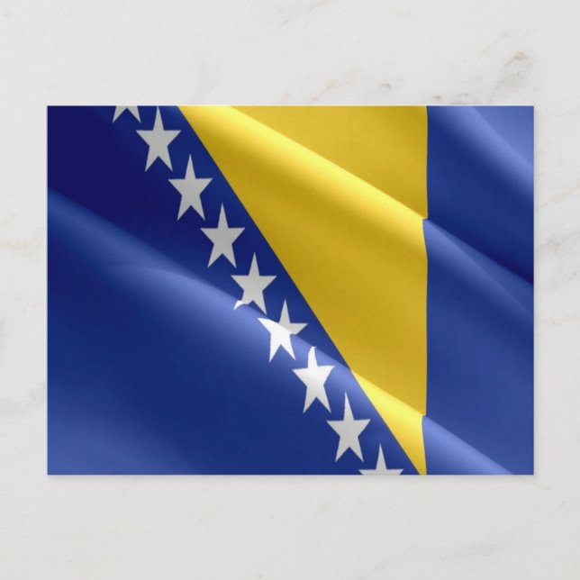 Bosnia and Herzegovina - Flag - Postcard (Front)