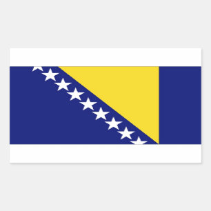 Bosnia and Herzegovina Flag Rectangular Sticker