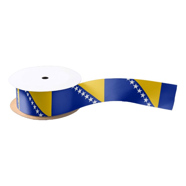Bosnia and Herzegovina Flag Satin Ribbon (Spool)