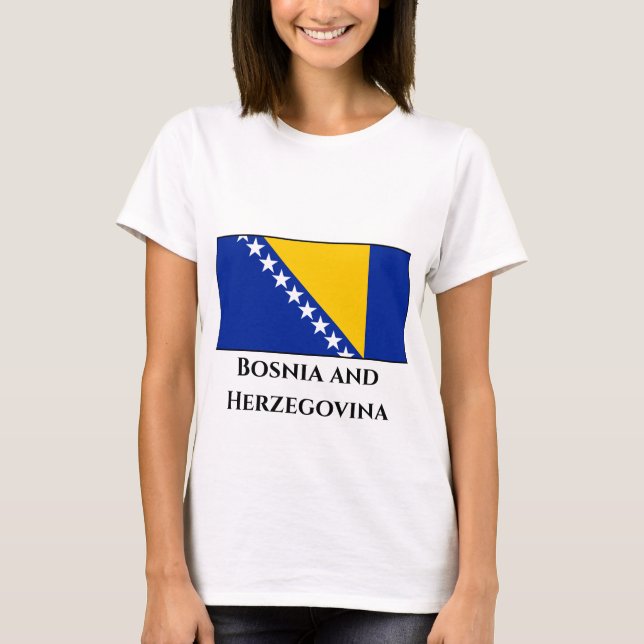 Bosnia and Herzegovina Flag T-Shirt (Front)