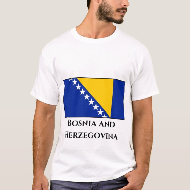 Bosnia and Herzegovina Flag T-Shirt (Front)
