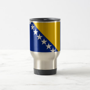 Bosnia and Herzegovina Flag Travel Mug