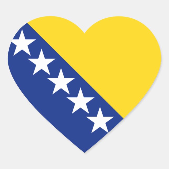 bosnia and herzegovina heart sticker (Front)