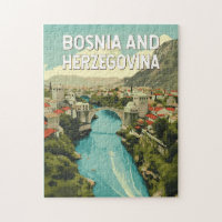 Bosnia and Herzegovina Illustration Travel Art